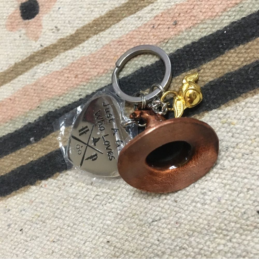 Harry potter keychain sorting hat metal